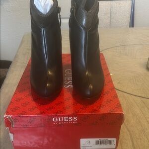 Guess Black Ankle Boots Sleek Design